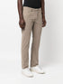 skinny-cut logo-patch trousers
